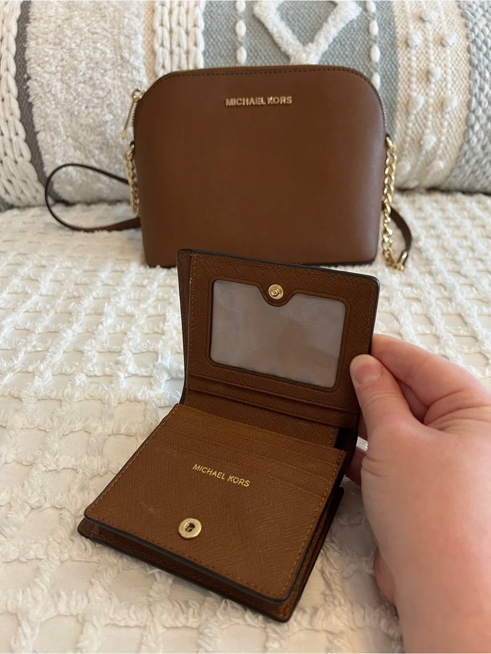 Michael Kors Crossbody + Mini Wallet